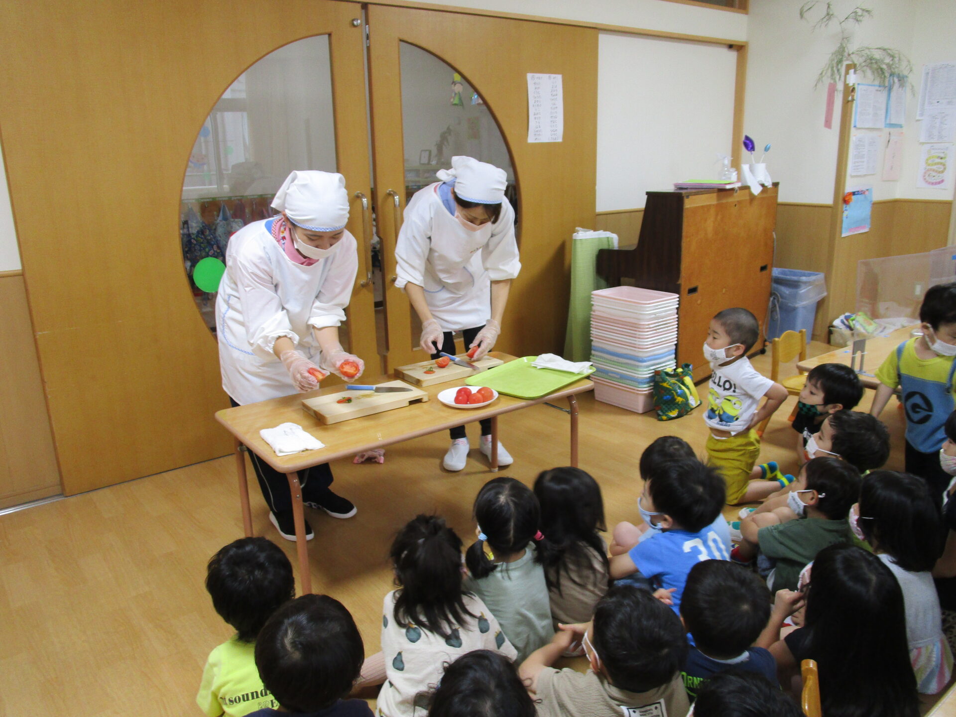 7 5 トマト 美味しいね そら組 キッズ陽だまり園 保育の陽だまり園